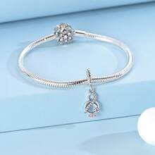 Hapour 无限爱心戒指吊坠，适配原装手链项链，925银精制珠子，DIY饰品，送给爱人的礼物 - BKSC506 - 查看 3