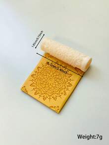 High Precision Pottery Textured Rolling Pin - Durable Plastic Handcraft Mold, Suitable For DIY Jewelry Making And Art Design, Soft Clay Texture Tool With Fine Patterns, Ideal For Unique Handmade, Decorative Earrings | Textured Craft Surface, Jewelry Making Supplies - Texture Roller - View 60