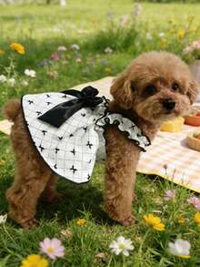 1件浪漫碎花无袖连衣裙，适合小型犬猫，透气轻盈，优雅公主风，适合春夏穿着。 - 彩色 - 查看 17