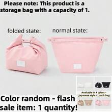 2pcs/1pc Large Capacity Insulated Lunch Bag, Wide Opening Thermal Lunch Box Bag, Japanese Style Lunch Tote, Thick Insulated Lunch Bag, Large Capacity Lunch Bag, Handbag Lunch Bag - Multicolor - View 17