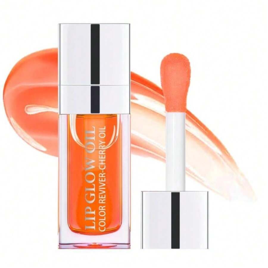 Fovcos Hydrating Lip Glow Oil, Moisturizing Lip Glow Oil, Lip Plumper Gloss, Transparent Lip Gloss, Lip Oil, Plumping Lip Oil, Lip Balm, Tinted Lip Balm Lip Care (Coral) - Màu E - Xem 1