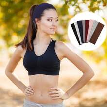 4pcs/Set Solid Color Thin Sports Headband, Suitable For Workout, Fitness, Autumn/Winter Women Holiday Outfit, Women Hair Accessories, Women Elegant Scarf, Women Soft Headband Summer Outfits - Multicolor - View 5
