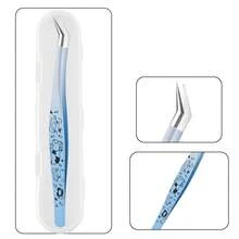 不锈钢睫毛镊子 高精度防静电睫毛镊子 卡通睫毛嫁接镊子 假睫毛专用 专业美容化妆工具 - 彩色 - 查看 13