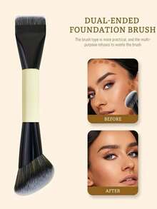 1pc/2pcs Double-Ended Foundation Brush, Contour Brush, Professional Makeup Brushes For Powder Foundation, Blush, Concealer, Multi-Functional Makeup Tools - Multicolor - View 10