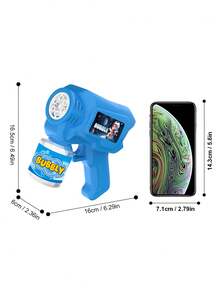Durable ABS Material Automatic Bubble Machine Gun, Just Press One Button To Start Automatically, Ideal Summer Gift For Children (Batteries And Bubble Solution Not Included) - Multicolor - View 4