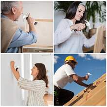 Pcs Double Head Skirting Nails With Mini Claw Hammer Set With 4 Tools - Invisible Seamless Baseboard Screws For Solid Wood Trim, Double-Sided Installation - Blcak - View 7