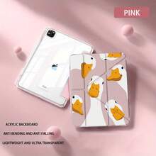 3+Y With Pen Slot 11 Men's Protective Cover 2025 New Pro Protective Cover 11 Inch Air5 Tablet Protective Cover Mini7 9th Generation 8 Suitable 10th Generation Transparent Hard Anti Bending Easy Full Screen Duckling Theme Cute Women Auto Sleep/Wake, Pencil Holder, Slim Lightweight Protective Cover - 顏色選項 - 查看 5