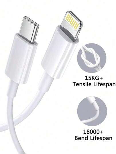 20W PD 고속 충전 케이블, USB-C-라이트닝 인터페이스, MFi 인증, 아이폰 14-8 플러스//PC 동기화 호환