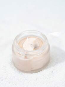 1pc Frosted Glass Cosmetic Jar, Suitable For Storing Liquid Foundation, Face Cream, Eye Shadow, Lip Balm And Other Cosmetics - Silver - View 4