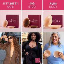 Sticky CAKES Circles Trio Set - The "Sticky Not Icky" Circles Nipple Covers Designed For Deep Vees And Swim - 薄款 - 查看 5