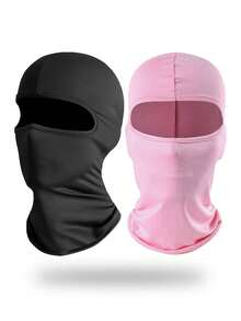 1pc/Multi-Pack Unisex Solid Color Ice Silk Balaclava Headwear, Breathable Face Mask For Cycling, Riding, Hiking, Skiing And Other Outdoor Activities - Multicolor - View 15
