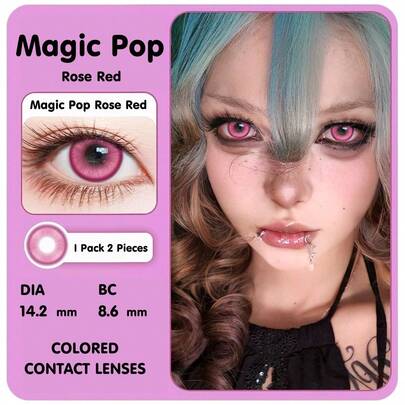  Lentes de contacto de Halloween Lalens, lentes de contacto de cosplay, lentes de contacto de color desechables de estilo ciberpunk para uso anual, adecuados para ojos marrones oscuros, adecuados para ojos marrones claros, lentes de contacto de color para uso diario, 2 piezas de lentes de contacto de color embellecedores, 1 caja de 2 lentes de contacto de color suaves, disfraz de Halloween, cosplay