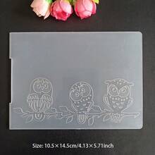 Molde de plástico 2D con relieve, plantilla para hacer álbumes de recortes, tarjetas, tablero de estampado transparente, adecuado para manualidades de álbumes hechos a mano, tarjetas DIY, flores, mariposas, plumas, ballenas, birretes de graduación, Día de la Madre - 2D - Ver 41