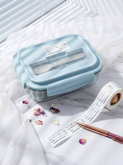 500pcs/Roll, Waterproof Disposable Use Sticker Labels For Fridge/Freezer Food Storage, Suitable For Recording Expiration Dates, Kitchen Supplies