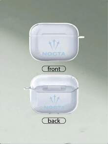 Letter Fashionable Earphone Protective Case, Compatible With AirPods 1/2, Also Fits 3/Pro/Pro2 - Perfect Gift For Boyfriend/Girlfriend - Clear - View 2