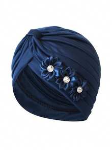 1pc Women's Floral Headscarf Hat, Fashionable Breathable Sweat-Absorbent Outdoor Accessory, Women Brimless Hat, Pleated, Headscarf Hat, Suitable For Daily Use And Travel,Summer,Beach,Holiday,Festival - Style 1 - View 6