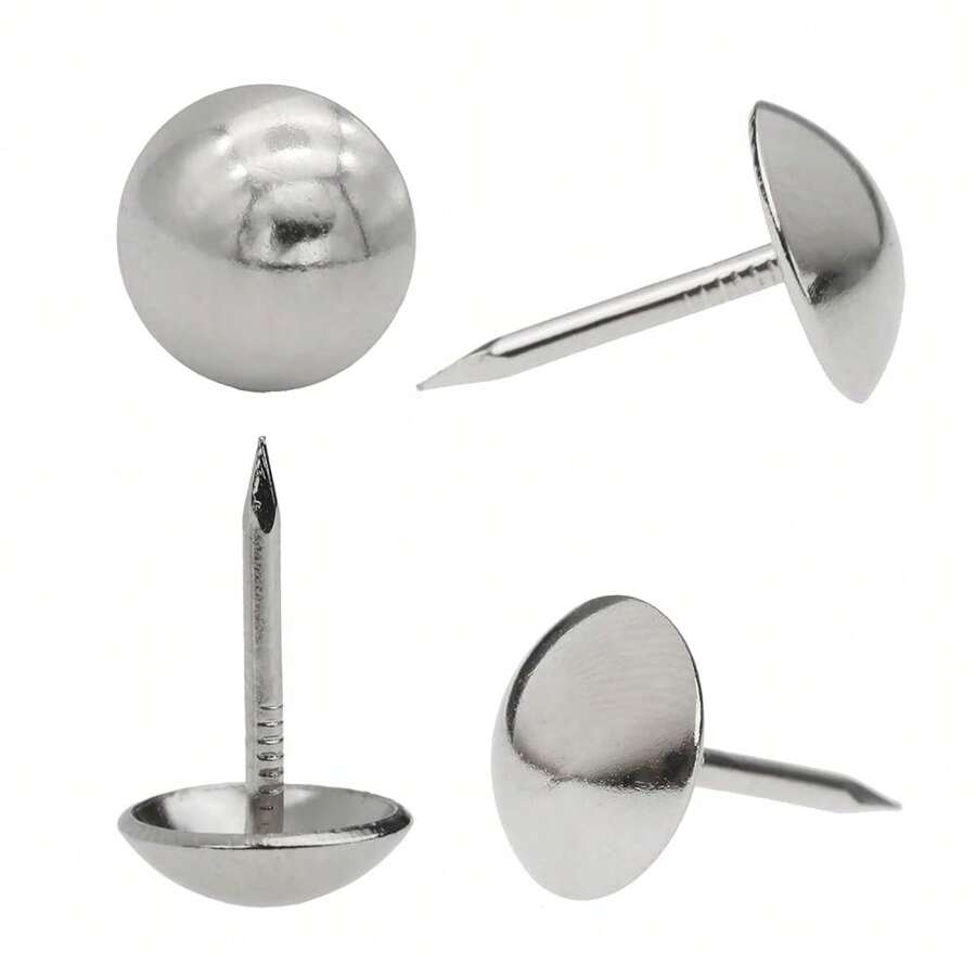 Tacks For Furniture 7/16\ Vintage Furniture Tacks Nails For Upholstery 100pcs Decorative Tack For Furniture DIY Silver Thumb Sofa Nails Furniture Tacks - Silver - 查看 1