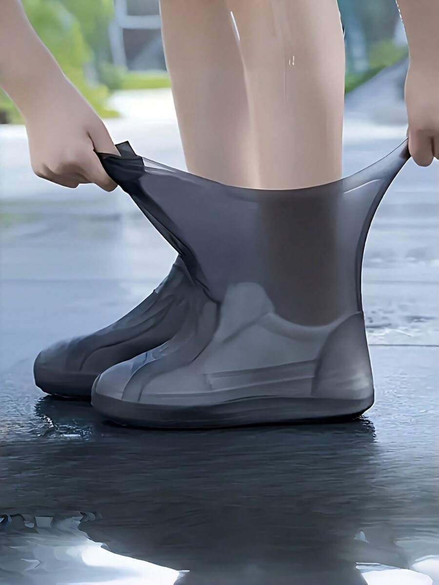 50Pairs Of Shoe Covers - Waterproof, Convenient, Reusable And Anti-Slip, Suitable For Both Men And Women; Durable, Elastic And Easy To Clean