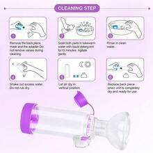 Portable Pet Nebulizer, Handheld Nebulizer: The Compact Size And Lightweight Structure Make It Easy To Use At Home Or On The Go, And It Is Also Easier To Clean. Provides Two Silicone Masks. - Green - View 6