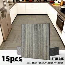 15/30 pezzi Adesivi per pavimenti antiscivolo simili a tappeti, rimovibili, spessi e durevoli, carta da parati in vinile impermeabile adesiva per camera da letto, bagno, cucina, piastrelle, piano di lavoro, rinnovo mobili, lavabile e facile da curare, adatto per camera da letto, bagno, sala da pranzo, decorazione parete cucina, decorazione casa, materiali per rinnovo pavimenti e pareti di casa - multicolore - Visualizzare 13