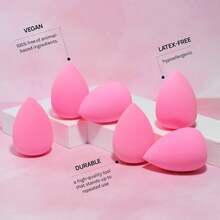 Practical AOA Studio Collection Makeup Sponge Set Latex Free And High-Definition Set Of 6 Makeup Wonder Blender For Powder Cream And Liquid, Super Soft Wonder Beauty Cosmetic - 1 - 查看 8