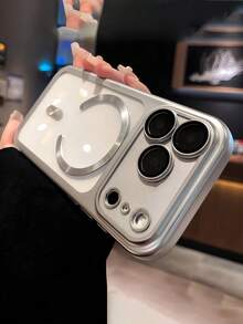 奢华哑光半透明磁吸手机壳，兼容 17 Pro Max、17 Pro、17 Air、17 Pro Max、16、15、14、13 Pro Max，支持磁吸无线充电，防摔后盖 - 銀色 - 查看 3