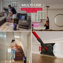 O-Cedar H2prO Flat Mop System | Quick Cleaning Tool | Clean With Clean Water | Machine Washable Reusable Microfiber Mop Pad |  On Wood Floors, Vinyl, Tile, Baseboards, Walls - H2proO - Xem 5