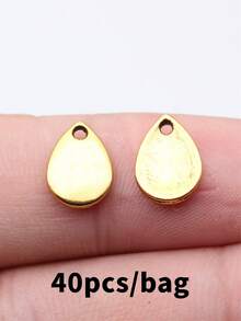 40pcs 11x8mm Drops Waterdrops Charms Pendant For DIY Jewelry Making Necklace Keychain Phone Chain Bracelet Making Accessories Handmade Craft Making Findings - Water Droplet, Flat Water Droplet - View 17