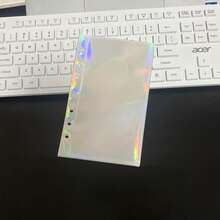 A6 Transparent Colorful Oyster Shell Double Snap Binder, Minimalist 6-Ring Loose Leaf Notebook Cover, Binder, Sticker Album, Idol Cards, Stickers, Planner, Can Store Beautiful Photos, Budget Planner, Can Be Used As Photo Album, Money Saver, Stationery, Notebook, Sticker Book, Loose Leaf Book, Sticker Notebook, Refill, Pocket Book, Seal Book, Office Supplies, School Supplies, Back To School - Colored Oyster Binder - View 12