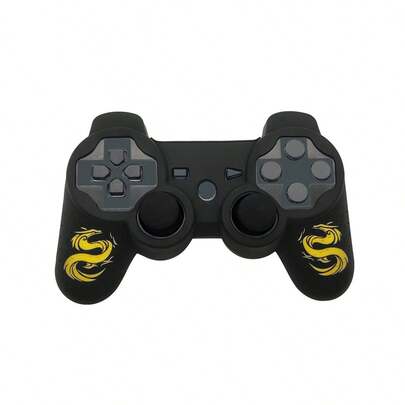 1个PS3手柄保护套，万圣节元素设计，激光雕刻图案，柔软硅胶材质，防滑，防刮擦，提升游戏体验