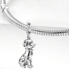 1件925纯银狗狗造型串珠手链，时尚DIY首饰制作配件 - 集合2 - 查看 9
