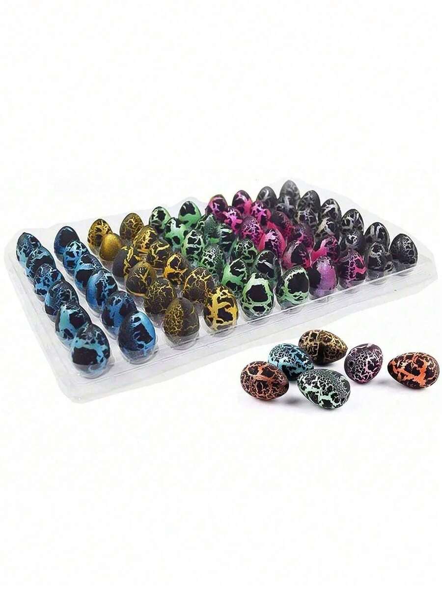 10 quả trứng khủng long mini nở trong nước - Quà tặng tiệc tùng, đồ dùng sinh nhật, quà nhét túi quà, giải thưởng lễ hội lớp học, trứng khủng long độc đáo nở trong nước (kèm đồ chơi), quà Giáng sinh - Nhiều màu - Xem 1