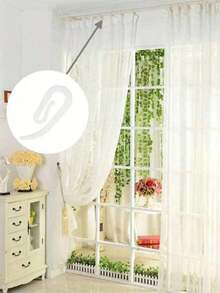 200个塑料窗帘挂钩，6种款式，窗帘轨道配件 - 多色 - 查看 3