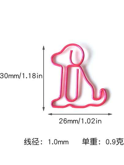 Clips de papel con forma de cachorro adorable, clips de encuadernación de metal creativos, marcadores de libros para decorar el planificador de estudiantes