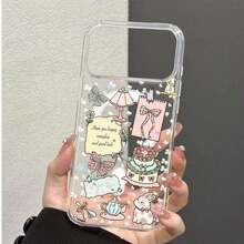 Full Screen Flower Suitable Compatible With Apple 17promax Phone Case 16pro Transparent Magnetic Suction 15/14/13/12/11 - Flower Painting - View 2