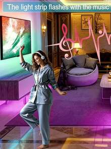 شريط إضاءة LED متعدد الألوان مع جهاز تحكم عن بعد وتحكم عبر التطبيق، أضواء حبل نيون USB قابلة للتشكيل DIY مع تأثيرات RGB مقسمة وإضاءة خيالية، مزامنة الموسيقى وتغيير الألوان، مناسبة للألعاب & غرف النوم أضواء LED أضواء ديكور العطلات إضاءة ديكور عيد الميلاد - ضوء متعدد الألوان - مشاهدة 11