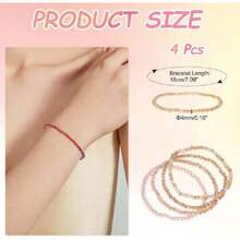 PATIKIL - Bohemian Stackable Bracelets With Glass Beads, 43444897 - Black - View 2