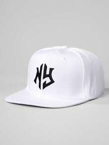 Mũ lưỡi trai thêu chữ NY, viền lông giả, có thể điều chỉnh, thích hợp cho hoạt động ngoài trời, chống nắng, du lịch biển mùa xuân/thu, kiểu dáng Y2K dành cho nam. - Mũ bóng chày - Xem 17