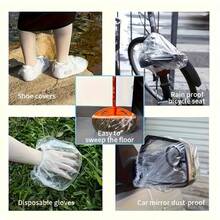 100/200/300/400/500 Buah Pelindung Sepatu Sekali Pakai Transparan - Pelindung Sol Anti Selip Plastik Tebal Tahan Lama, Pas dan Nyaman, Cocok untuk Rumah, Rumah Sakit, Laboratorium, Pabrik - Sandal Pelindung Sepatu Higienis untuk Perlindungan - Penutup debu sepatu sekali pakai - View 5