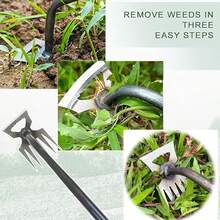 Gardening Hand Weeder Tools, New Weeding Artifact Uprooting Weeding Tool, Durable Manganese Steel Hand Weeder Tool, Manual Multifunctional Weeders Gardening Tools For Yard And Garden - A - Xem 3