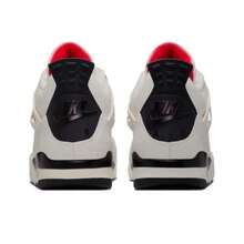 Nike Jordan Air Jordan 4 Retro "Flight Club" Comfortable And Versatile Mid-Top Retro Basketball Shoes For Men, White, Black, And Red - IM4002-100 - 查看 5
