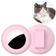 Funda suave y adorable de silicona para AirTag - 7 colores, cubierta duradera anti-pérdida para collar de perro/gato - Multicolor - Ver 1