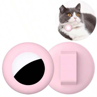 Funda suave y adorable de silicona para AirTag - 7 colores, cubierta duradera anti-pérdida para collar de perro/gato