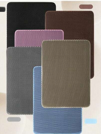 EVA Cat Litter Mat, Anti-Slip Waterproof Litter Trapping Double Layer Pet Mat