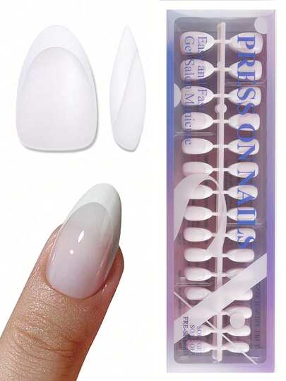 150pcs French Gel False Nail Tips, 15 Sizes, Short Square Pink, False Nails, Suitable For Women DIY Manicure And Salon Nail Decoration Nail Supplies