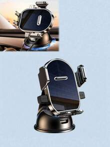 360°旋转车载手机支架 - 吸盘底座，自锁机制，防震设计，多功能旋转导航支架，通用手机支架 - 彩色 - 查看 6