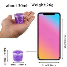 8-24pcs/Set Galaxy Slime, Suitable As Small Party Favors For Children (Boys And Girls). Non-Sticky, Squeezable Toy, Super Soft Putty Toy - Multicolor - View 3