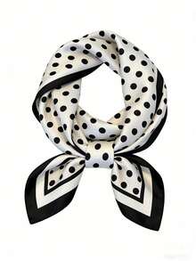 1件经典新款简约波点图案丝巾/头巾 - 彩色 - 查看 2