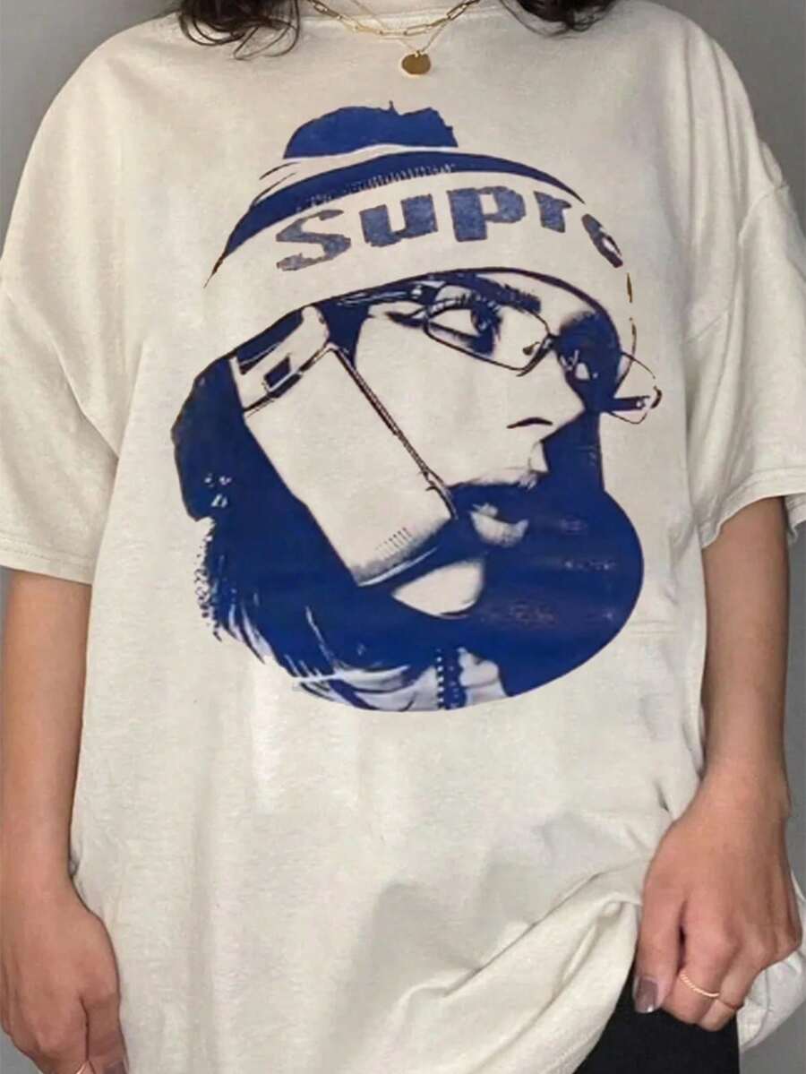 Billie On A Call T-Shirt 2 - 白色 - 查看 1