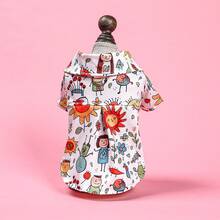 PETCIRCLE 1pc Pet Clothes Spring/Summer New Thin Dog Shirt - Floral Shirt - Fairy Tale Kingdom - Multicolor - View 13